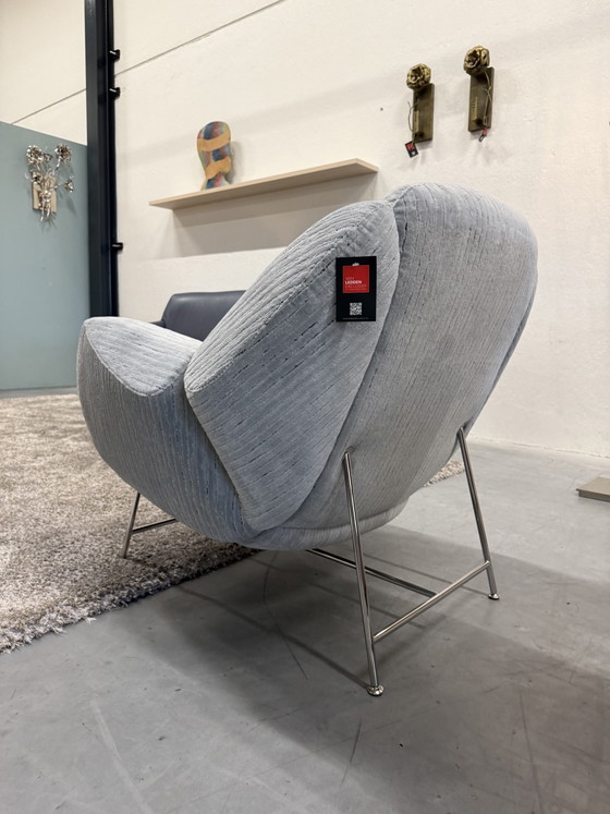 Image 1 of Poltrona Leolux Anton in tessuto grigio