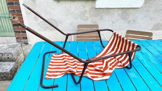 Image 1 of Vintage draagbare ligstoel