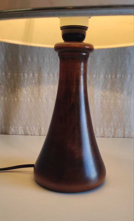 Image 1 of Scandinavian Style Solid Wood Table Lamp - Mid-20th Century