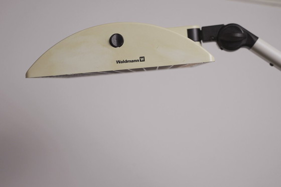 Image 1 of  Waldmann Adjustable Desk Lamp German Industrial Task Lamp Clamp Mount Articulated Office Light 