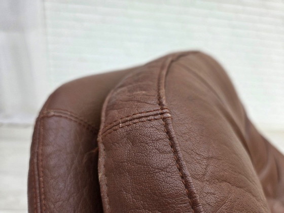 Fauteuil lounge pivotant réglable, design danois Madsen & Schubell, années 1970 – Leather, Metal (photo 7 of 19)