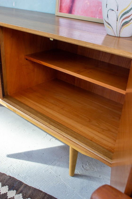 Image 1 of Vintage sideboard, chest of drawers, lowboard, teak, walnut, Danish Mid Century