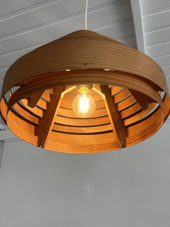 Pine Hanging Lamp, Hans-Agne Jakobssen – Pendant lamps, Wood (photo 4 of 13)