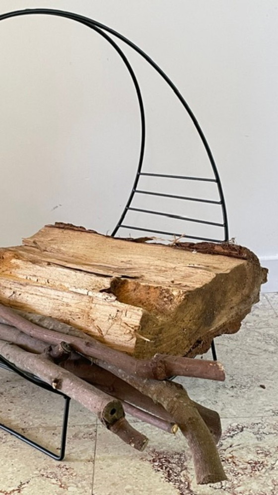 Vintage Magazine Rack Log Holder – Metal (photo 28 of 44)