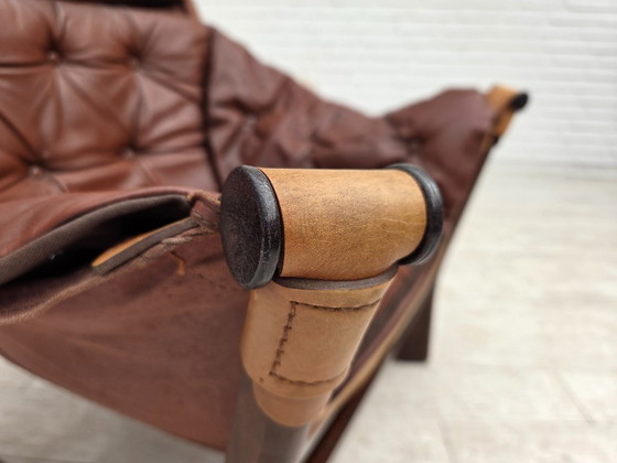 Image 1 of Fauteuil lounge « Trega », design norvégien des années 1970 par Tormod Alnaes.