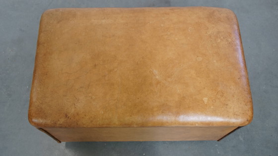 Image 1 of Cuir de mouton vintage Design Hocker by Bart van Bekhoven