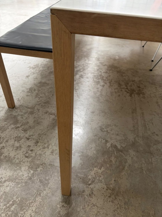Tavolo Slim+ e panca Slim Plus abbinata di Bertjan Pot per Arco – Tavoli da pranzo, Legno (photo 7 of 13)