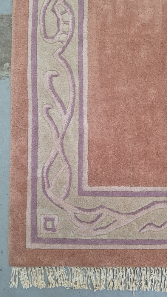 Image 1 of Alfombra oriental moderna y contemporánea de lana hecha a mano, 227x323cm.