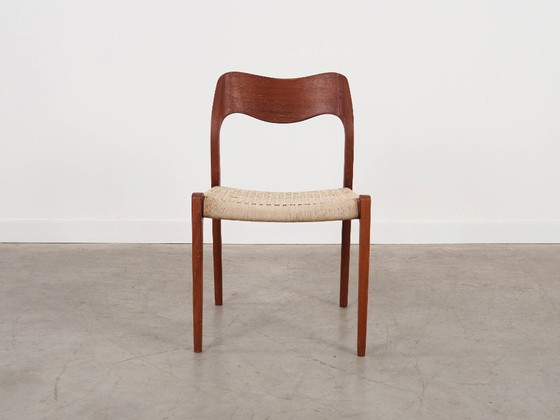 Image 1 of Teakhouten stoel, Deens design, jaren 60, ontwerper: Niels Otto Møller