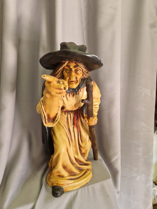 Decorative witch statue 60 cm
