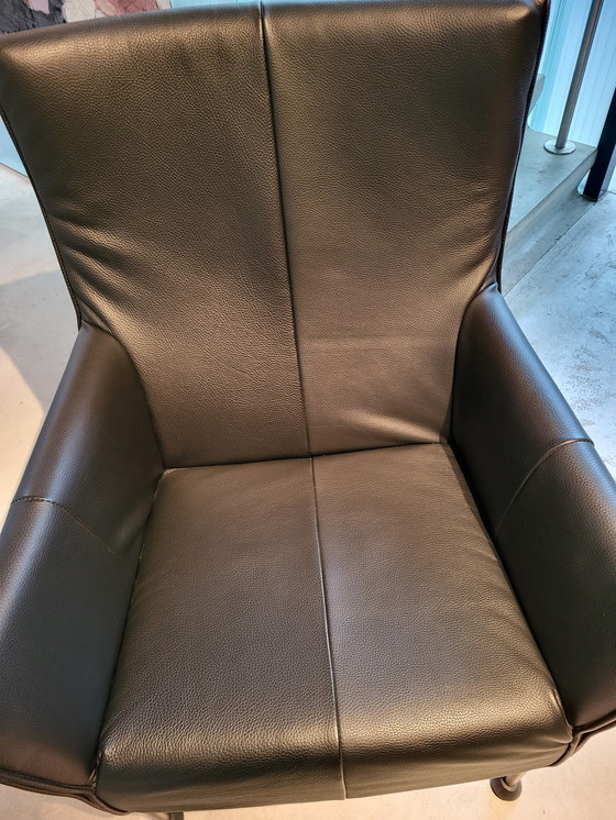 Image 1 of Charly Sessel, 2x schwarzes Leder