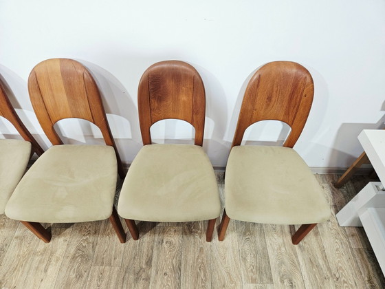Tavolo allungabile in teak danese + sedie di Möbelfabrik Holstebro, anni '70, set di 9 (photo 13 of 24)