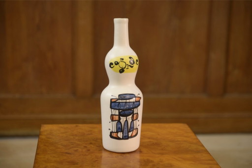 Vase bouteille en céramique signé 1960's – vazen, Ceramic