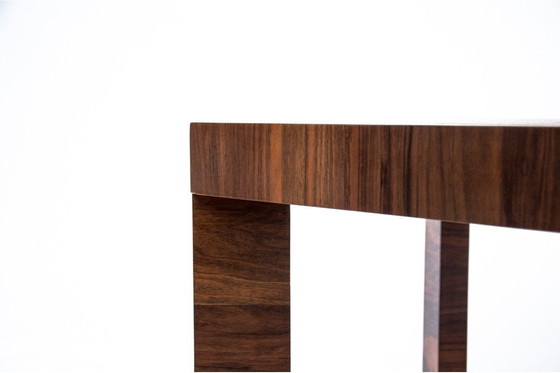 Image 1 of Art Deco walnut coffee table, Poland, 1960s.