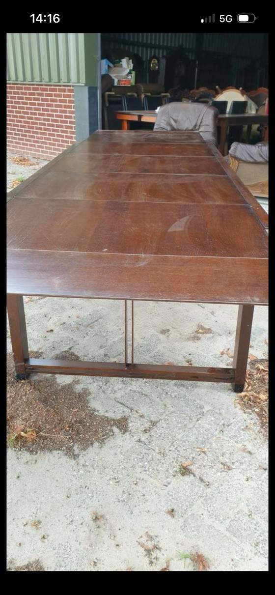 Image 1 of Oak sideboard table
