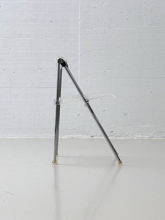 Image 1 of Set di 4 sedie pieghevoli in acrilico di Giancarlo Piretti per Castelli, anni '80