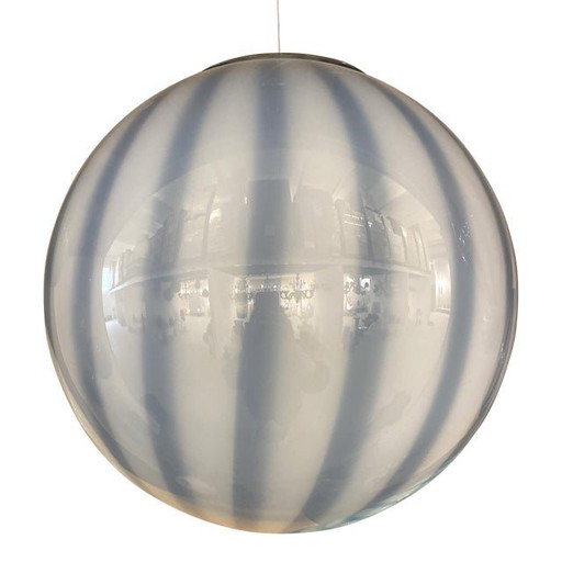 Pendentif sphère vintage en verre