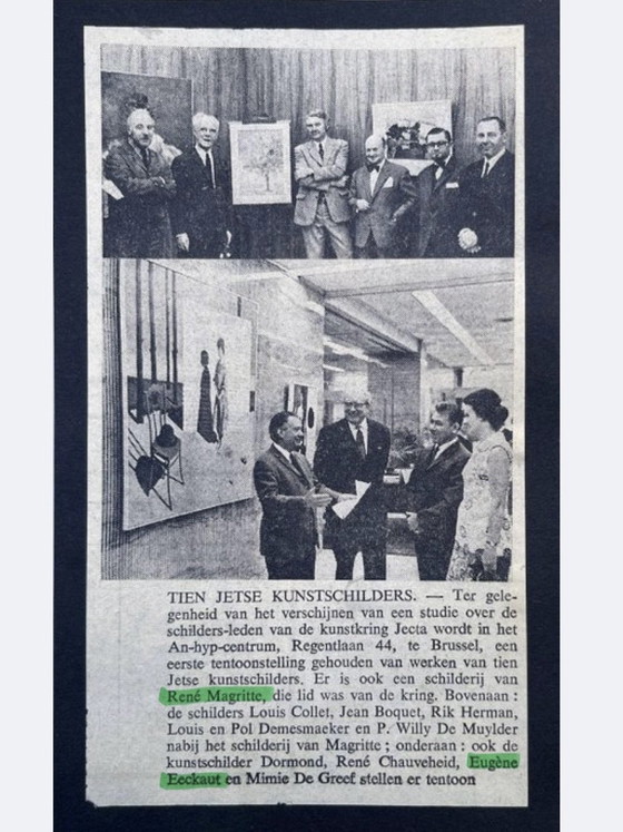 Eugène Eechaut (1928-2019)  - Abstracte inktcompositie met collage, ingelijst – Schilderijen & Tekeningen (photo 13 of 15)