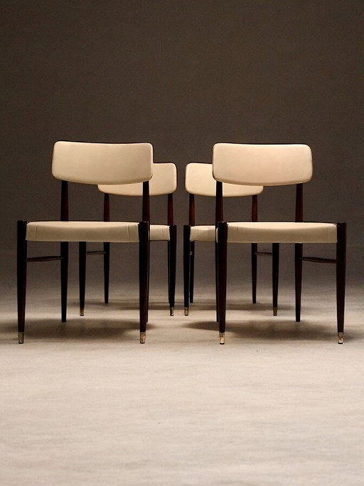 C. 1960 - Suite De Quatre Chaises Scandinaves