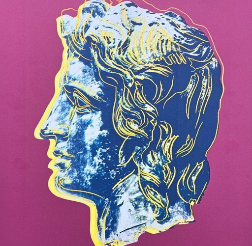 1986 Carnegie Museum of Art After Andy Warhol "Alexander the Great Dark Pink" Lithograph