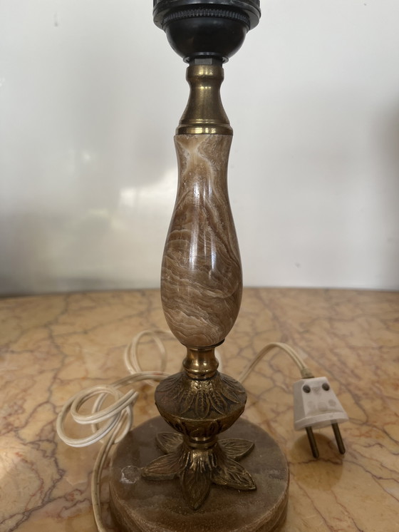 Image 1 of Vintage marmeren lampenvoet