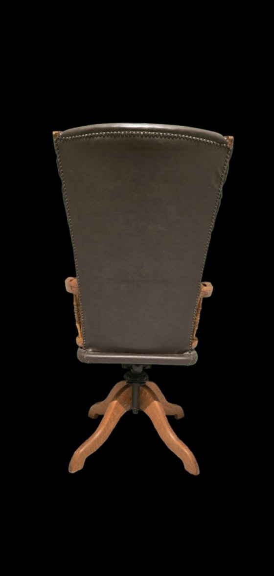 Image 1 of Sedia girevole da ufficio antica