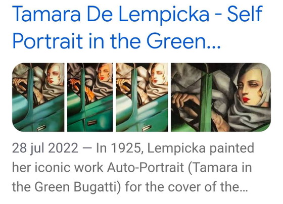 Grande reproduction Tamara de Lempicka, Objets d'art, Papier, Bois, Noir (photo 8 sur 8)