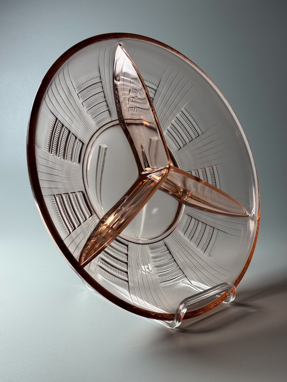 Image 1 of Servizio da portata Art Déco Rosaline "Severina" di Val Saint Lambert