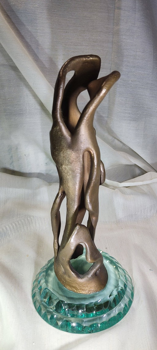 Abstract Bronze Sculpture "Family"