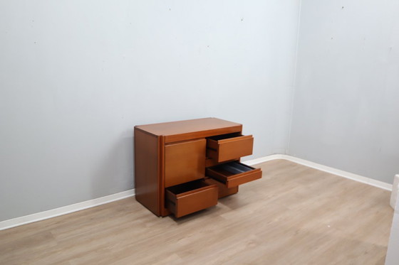 Image 1 of Mobile bar serie Angelo Mangiarotti 4D in noce nazionale anni '70