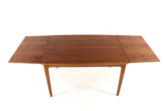 Vintage Danish rectangular extendable teak dining table – Wood (photo 15 of 18)