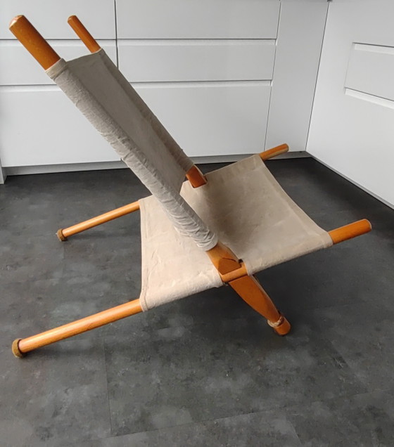 Saw Chair par Ole Gjerlov Knutsen – Chaises & fauteuils, Textile, Wood (photo 4 of 6)