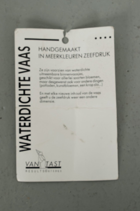 Image 1 of Van Tast screen print with vase