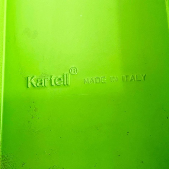 Mesa de comedor verde modelo 4310 de Anna Castelli para Kartell, década de 1980. – Mesas de comedor, Plastic (photo 10 of 11)
