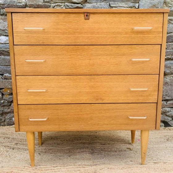 Cassettiere vintage a 4 cassetti – Anni '60/'70 – Legno (photo 5 of 15)