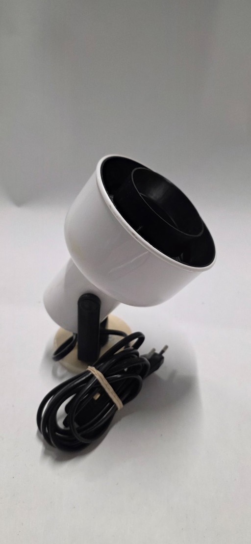 Projecteur Fagerhults vintage. Blanc, en plastique, style années 70.