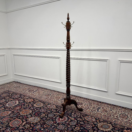 Appendiabiti in mogano inglese – Legno, Ottone (photo 3 of 11)