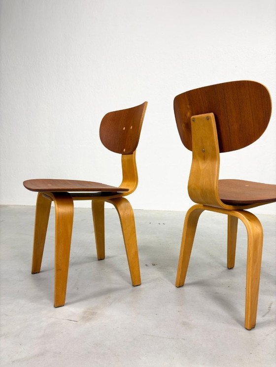Image 1 of Set Pastoe SB02 Dining Room Chairs by Cees Braakman