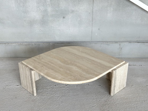 Image 1 of Vintage Travertine Coffee Table, 1980's