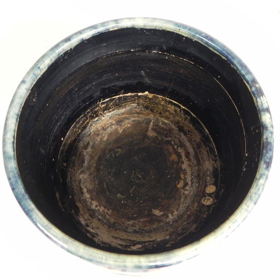 Image 1 of Flemish flowerpot on pedestal, ceramic, 1920s