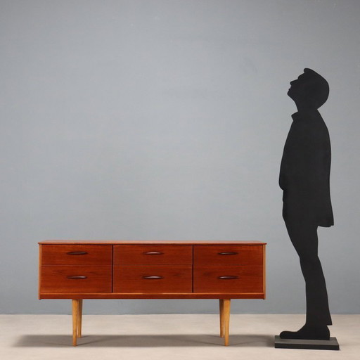 Meuble à tiroirs anglais des années 1960