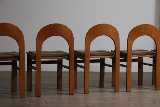 Image 1 of Set van 6 Arcadia eetkamerstoelen van Caraceni voor Tagliabue di Cascina Armata, Italië, jaren 70
