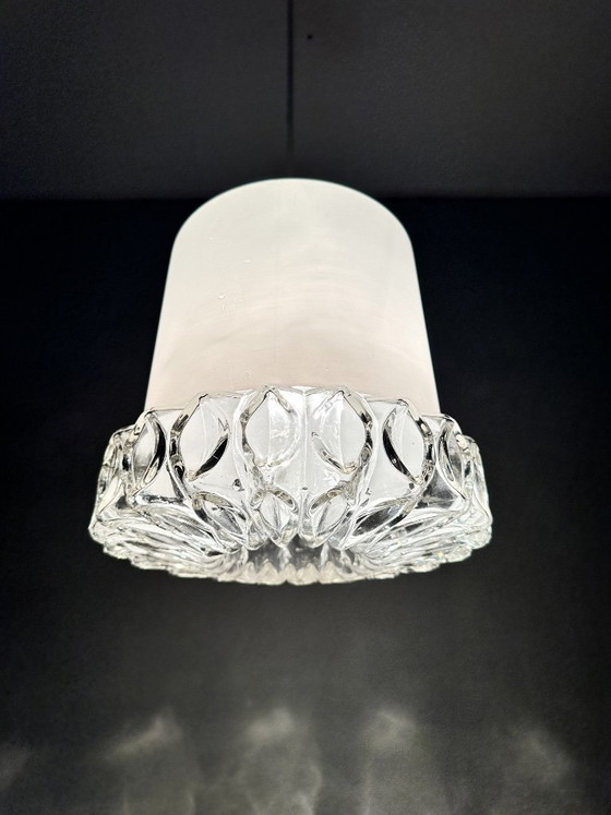 Vintage Hustadt Leuchten Pendant lamp – Glass, Metal (photo 10 of 11)
