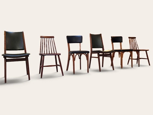 Mid Century Stühle – fauteuils, Wood