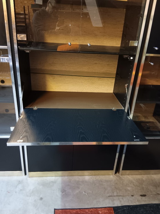 Image 1 of Vintage modular Italian wall cabinet 1970s