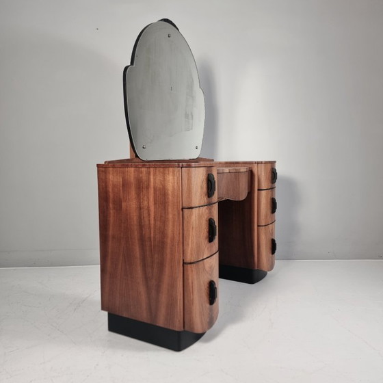 Image 1 of Dressing Table with pouf by Jindrich Halabala for Up Závody, 1940s