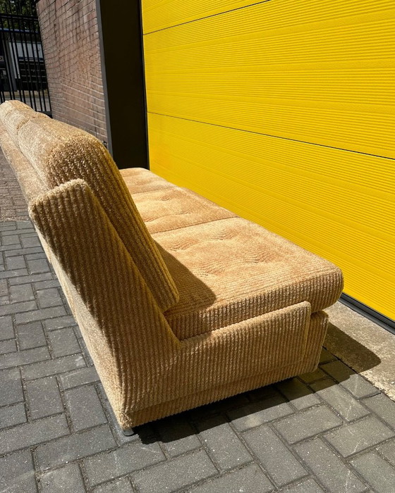Vintage beige corduroy modular sofa – 70s – Velvet (photo 11 of 18)