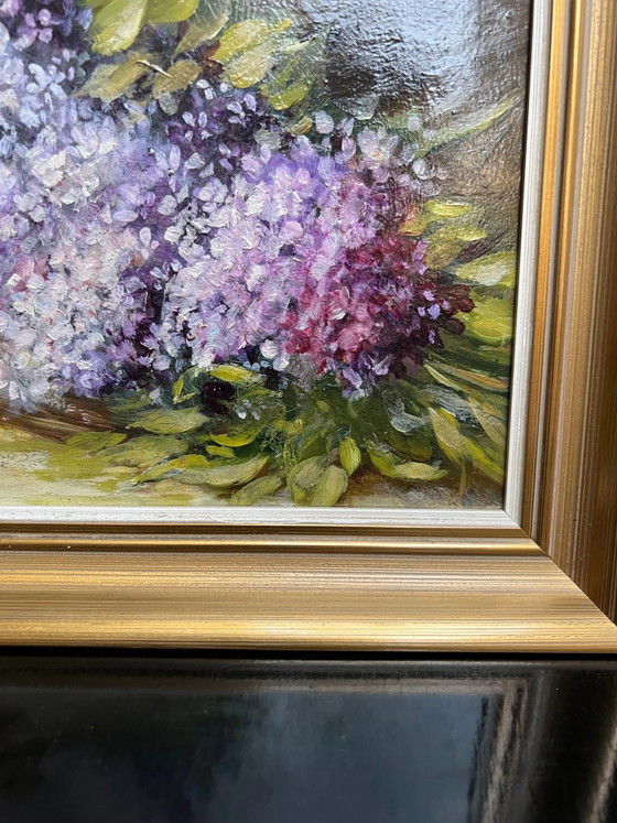 A. Mayeur Lilacs still life – Paintings & Drawings, Wood (photo 5 of 6)