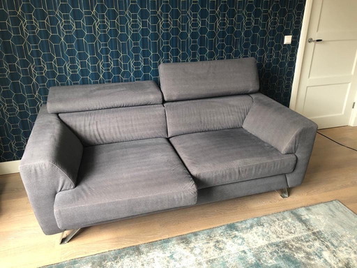 Henders and hazel Vecchio two-seater sofa gray