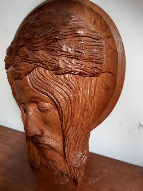 Rilievo in legno intagliato a mano Gesù – Sculture (photo 2 of 6)